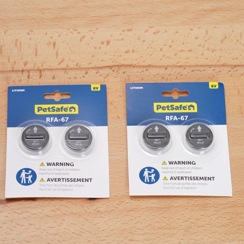 PetSafe RFA-67D-11 6V Battery‎ 4-Pack for Wireless Fence Receiver Collar